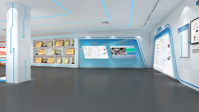 虚拟展厅设计的布局和色彩搭配